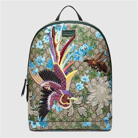 gucci backpack flower print|Gucci drawstring backpacks.